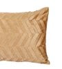 Brown Velvet Striped 18x12 inches Cushion Covers (Pack of 2)