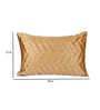 Brown Velvet Striped 18x12 inches Cushion Covers (Pack of 2)