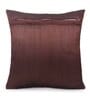 Brown Velvet Traditional 16x16 inches Cushion Covers (Pack of 2)