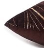 Brown Velvet Traditional 16x16 inches Cushion Covers (Pack of 2)