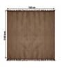 Brown Velvet Zig Zag 55x63 Inches Sofa Throw