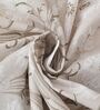 Brown Vine Print 180 TC Cotton King Bedhseet 2 pillow covers