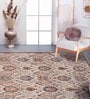 Brown Vintage Polyester 4' X 6' Machine Made Carpet