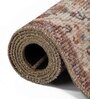 Brown Vintage Polyester 4' X 6' Machine Made Carpet