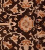 Brown Vintage Polyester 5 x 7 Feet Machine Made Carpet