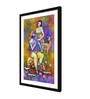 Randha Krishna Brown Vinyl Painting