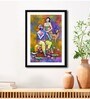 Randha Krishna Brown Vinyl Painting