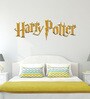 Brown Vinyl Warner Bros Harry Potter Logo Matte Finish Wall Sticker