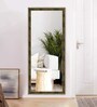 Brown Wood & Glass Full Length Mirror