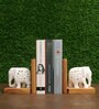 Slon White Wood & Marble
Book End