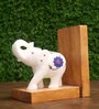 Eleplant White Wood & Marble
Book End