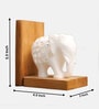 Slon White Wood & Marble
Book End