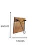 Bourgogne Brown Wood Tissue Holder