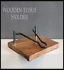 Bourgogne Brown Wood Tissue Holder