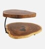 Brown Wood Handcrafted 2 Tire Cake Stand