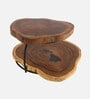 Brown Wood Handcrafted 2 Tire Cake Stand