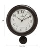 Brown Solid Wood Analog Wall Clock