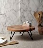 Brown Wood Handcrafted Cake Stand