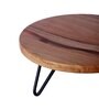 Brown Wood Handcrafted Cake Stand