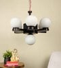 Brown Wood Globe Chandelier
