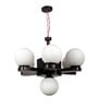Brown Wood Globe Chandelier