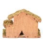 Brown Wood Christmas Nativity Crib Set