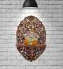 Brown Solid Wood Pooja Mandir