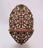 Brown Solid Wood Pooja Mandir