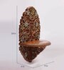 Brown Solid Wood Pooja Mandir