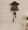 Brown Wooden Dog Analog Cuckoo Clock