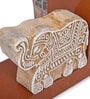 Elephant Brown Engineered Wood Bookend