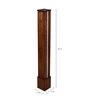 Brown Shade Floor Lamp With Wood Base