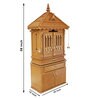 Brown Teak Wood Floor Rested Mandir With Door