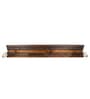 Indian Oak & Dark Walnut Handmade Double Partition Wooden Planter