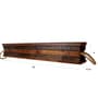 Indian Oak & Dark Walnut Handmade Double Partition Wooden Planter