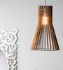 Brown Wood Hanging Light