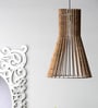 Brown Wood Hanging Light