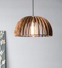 Skyler Brown Wood Hanging Light