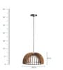 Skyler Brown Wood Hanging Light