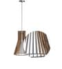 Brown Wood Hanging Light