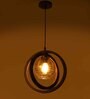 Benvie Brown Wood Hanging Light