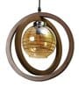 Benvie Brown Wood Hanging Light