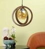Benvie Brown Wood Hanging Light