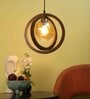Benvie Brown Wood Hanging Light