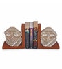 Lady Faced Brown Engineered Wood Bookend