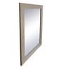 Wooden Rectangle Wall Mirror in Brown colour