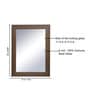 Brown Engineered Wood Rectangle Wall Mirror