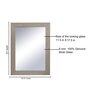 Wooden Rectangle Wall Mirror in Brown colour