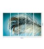 Talent Blue Wood Framed Wildlife Art Panel Set of 5