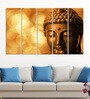 Brown Wood Multiple Frames Buddha Beautiful Art Panels
